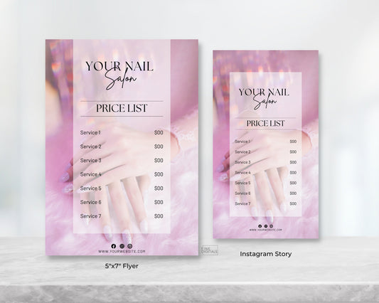 Nail Salon Price List