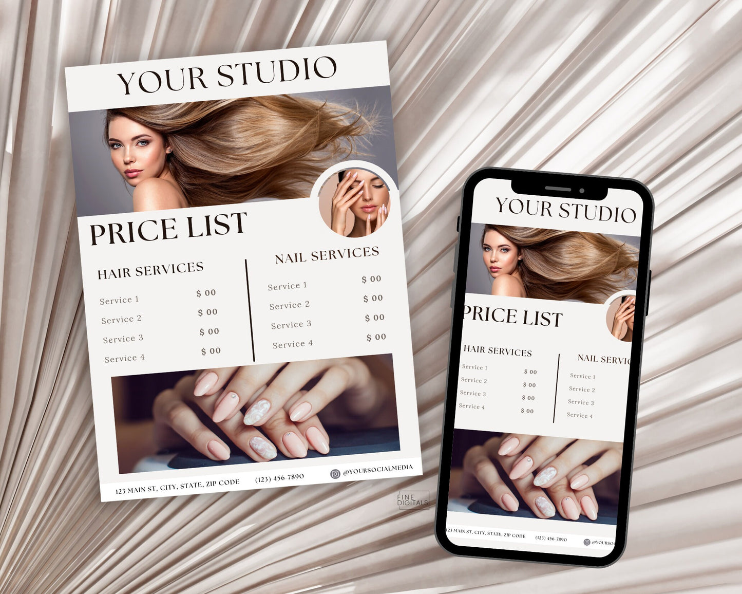 Beauty Salon Price List 1