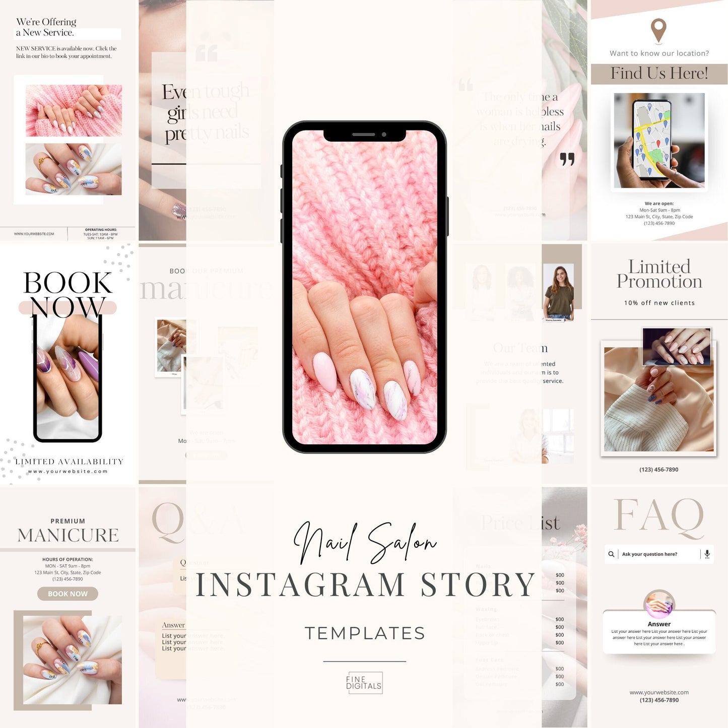Nail Salon 15 Instagram Stories